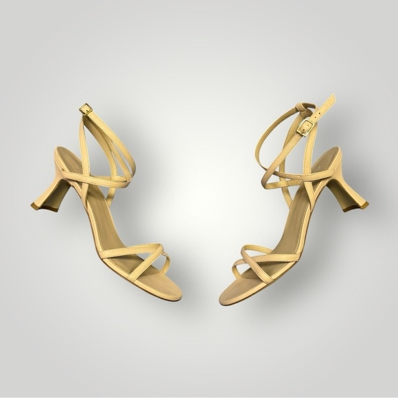 M. Gemi Shoes - M. GEMI‎ The Caterina flared Heel Sandal Sz 41 Tan